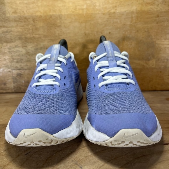Nike Revolution 5 Womens Size 6.5 (5Y) Running Shoes Sneakers Thistle Blue/White - Picture 2 of 9